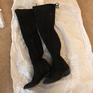 Black suede Thighhigh Boots